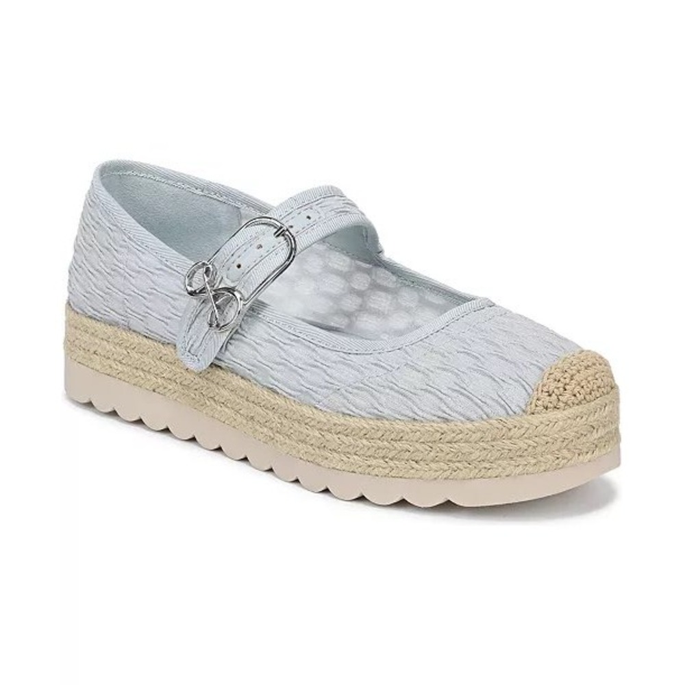 Sam and Libby Women's Isla Mary Jane Espadrille Flats Dirty Blue Size 6.5 NWB